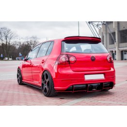 Накладка сплиттер на задний бампер на Volkswagen Golf V R32